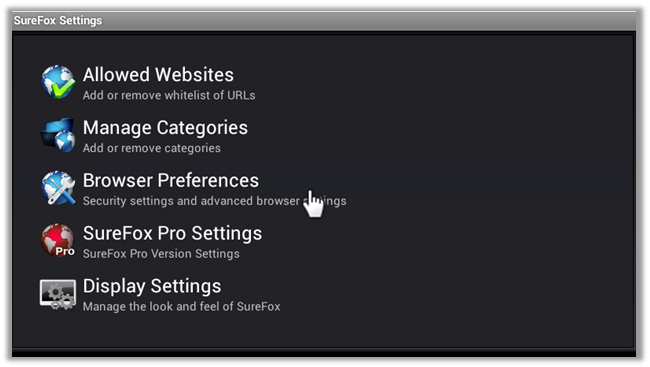 Browser Preferences