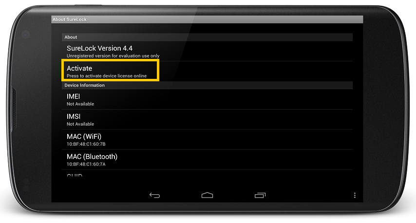 About SureFox_SureLock Activation About SureFox_SureLock Activation