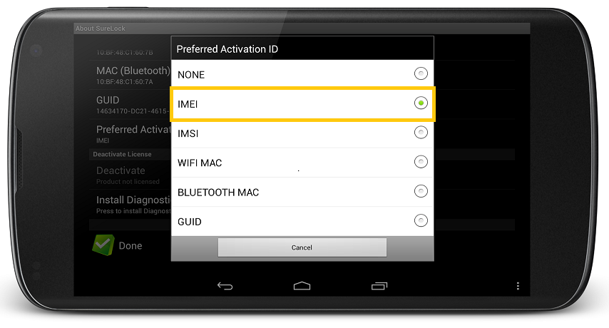 About SureFox_SureLock Preferred ID Settings About SureFox_SureLock Preferred ID Settings