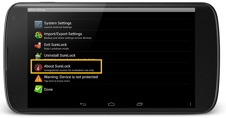 Admin Settings Options Admin Settings Options