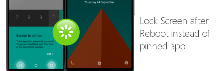 Lock Screen after Reboot