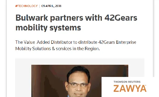 Bulwark partners with 42Gears Mobility Systems Bulwark partners with 42Gears Mobility Systems