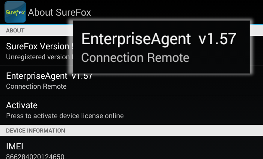 about-surefox-status
