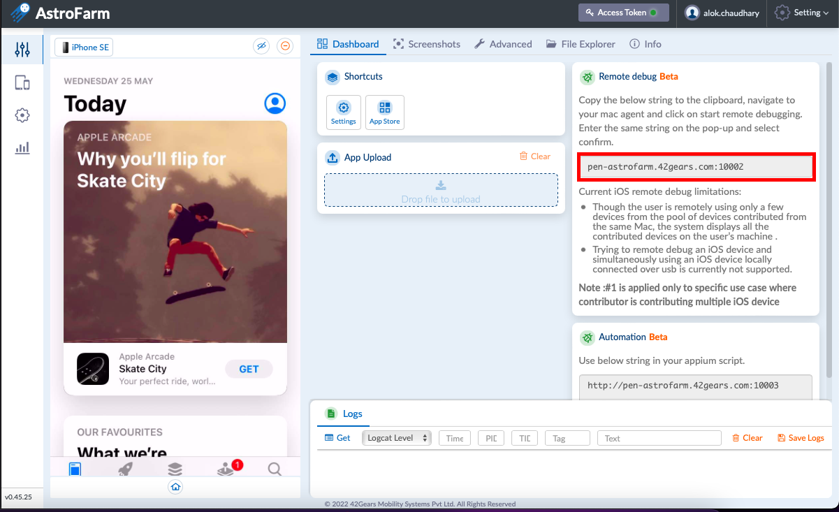 AstroFarm’s Remote Debugging Benefits of using AstroFarm’s Remote Debugging