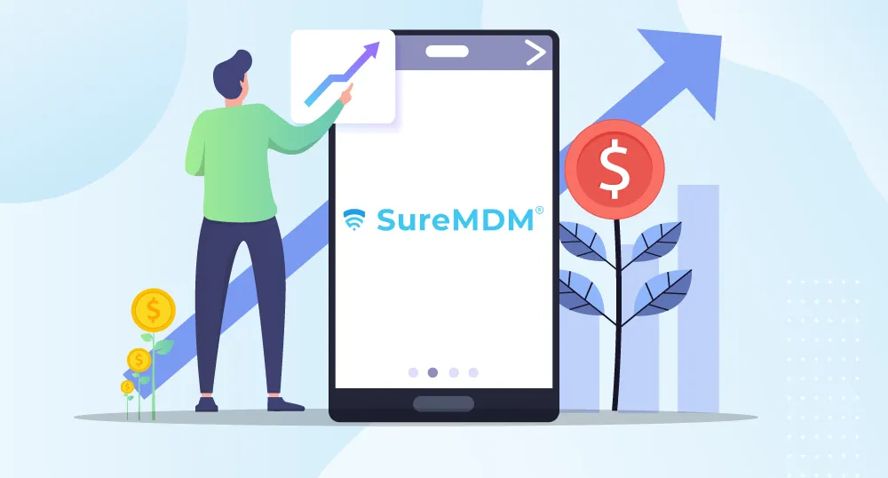 How can businesses improve ROI by investing in Android management apps?