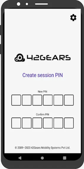 Create session pin page