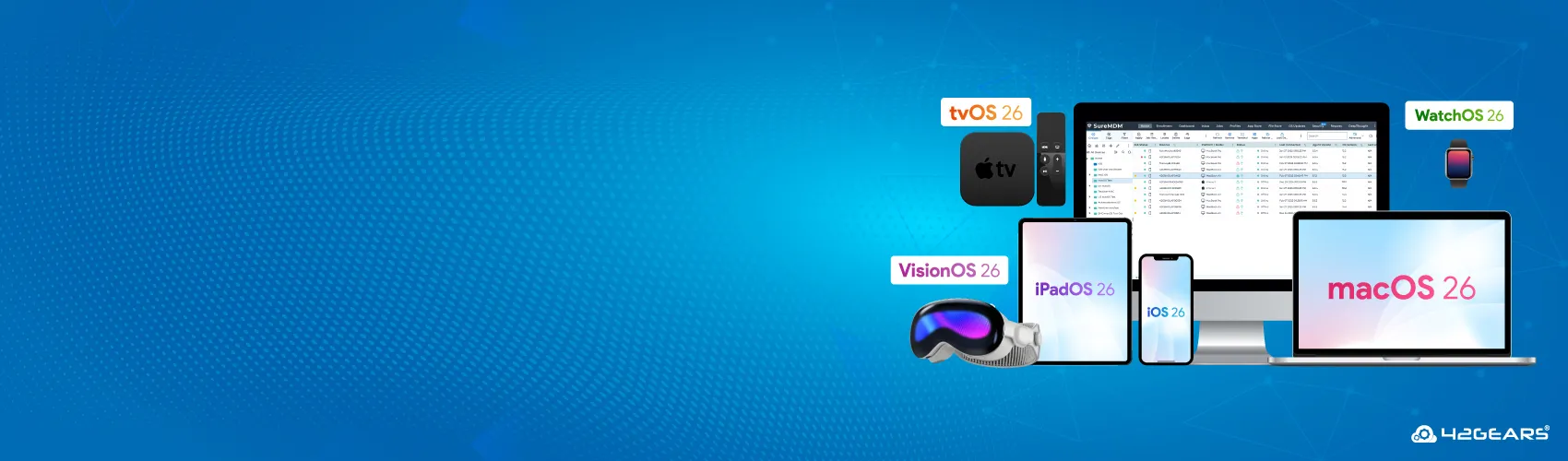 42Gears MDM Solution Delivers Zero-Day Readiness for iOS 26, iPadOS 26, and macOS 26