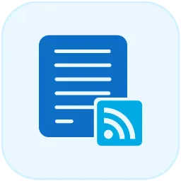 Text Feed and RSS Feed support