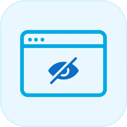 Show/Hide Website Address