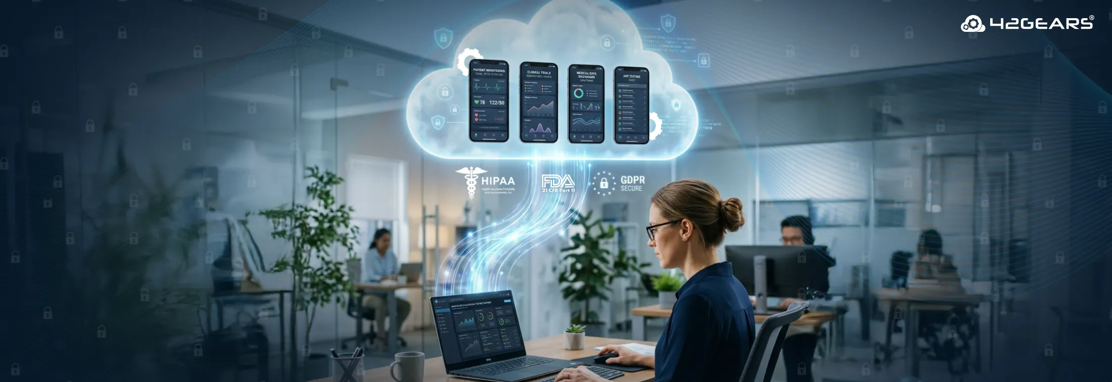 healthcare app testing using AstroFarm private device farm for HIPAA-compliant clinical trial applications