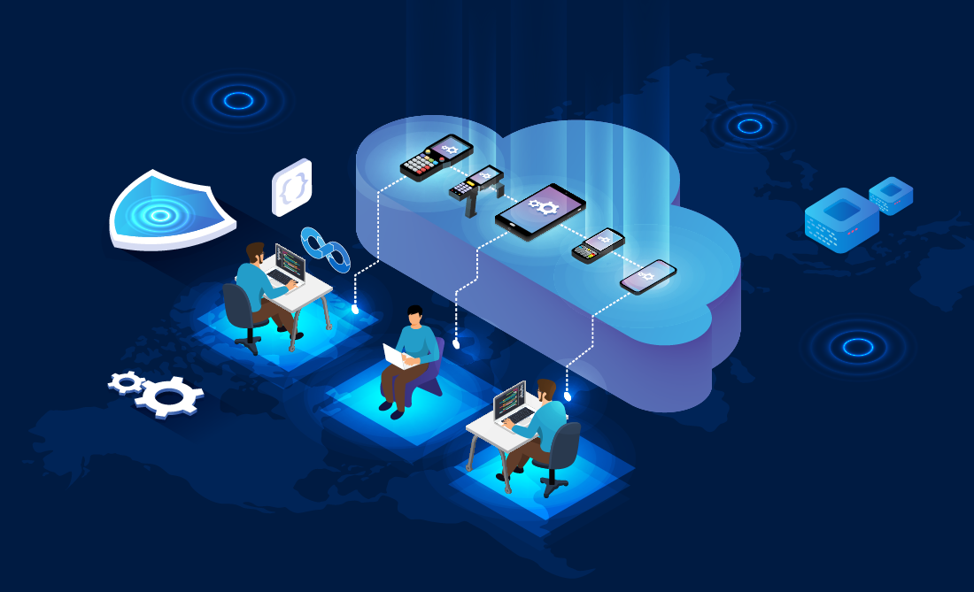 AstroFarm device farm illustration