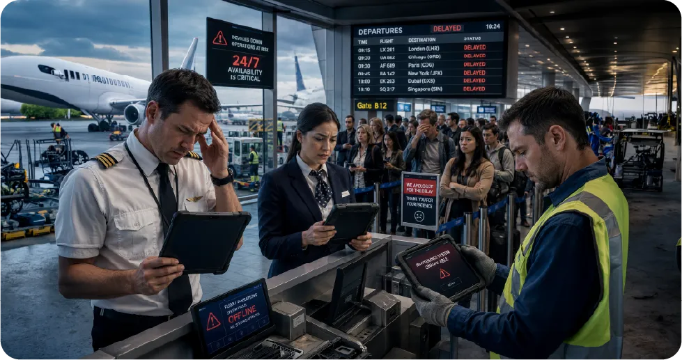 Operational Downtime Impacts Crew Efficiency and Passenger Satisfaction