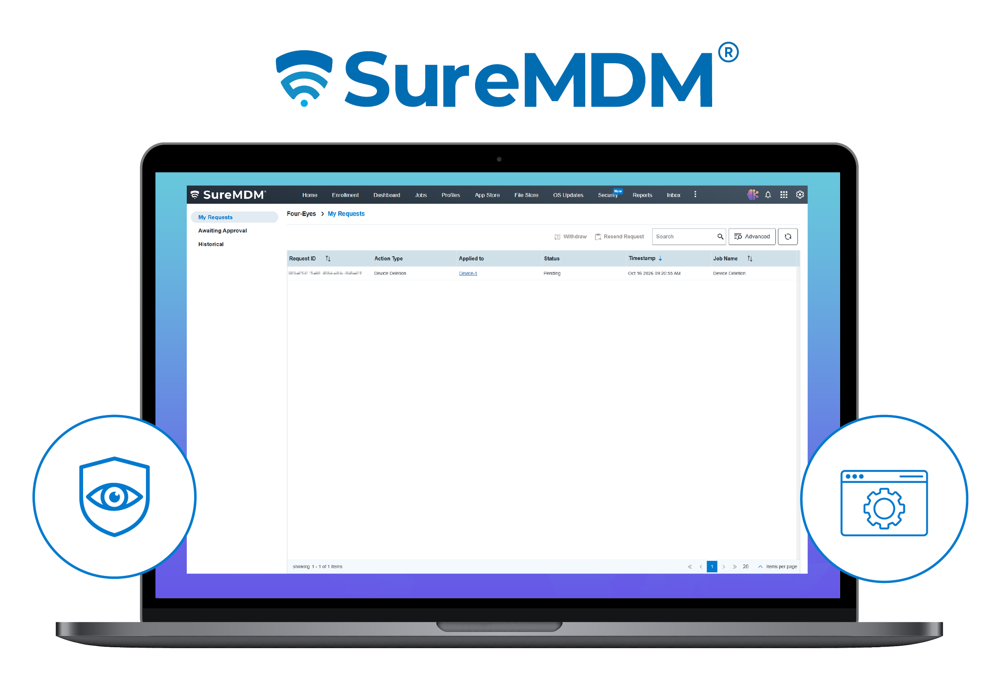 Four-Eyes Principle in SureMDM
