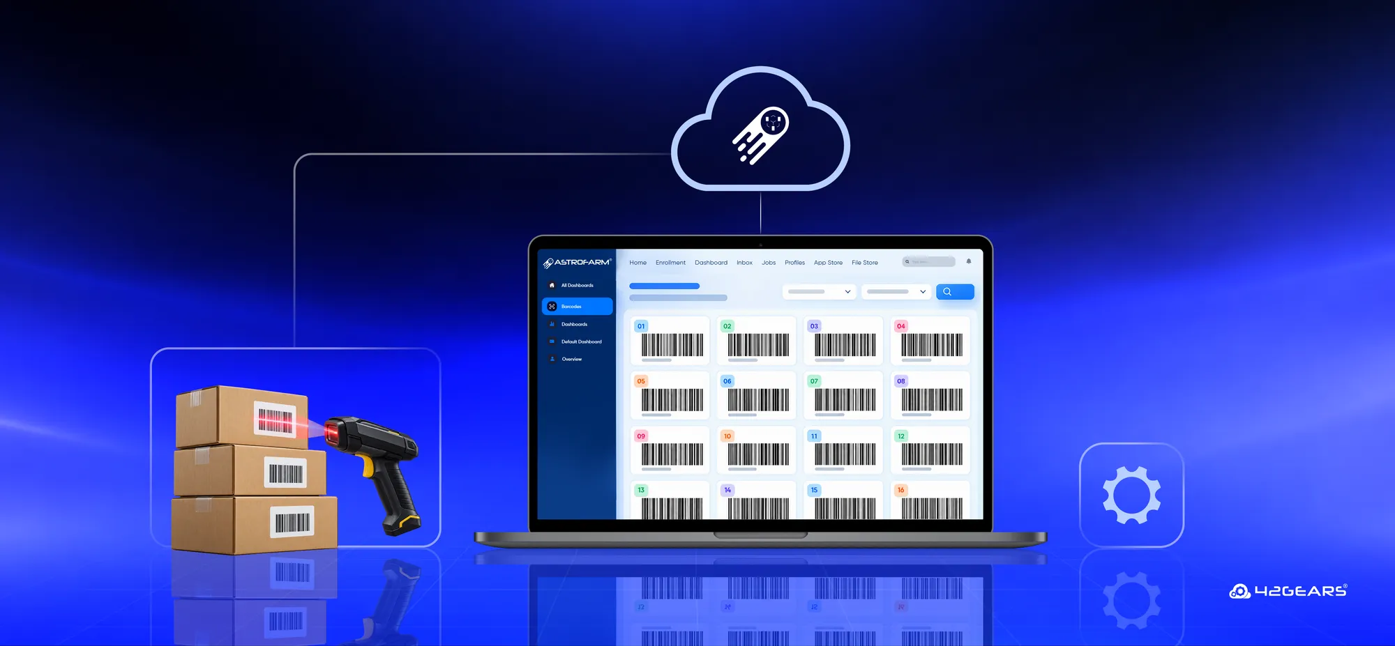 Zebra-powered barcode scan workflows running remotely through AstroFarm