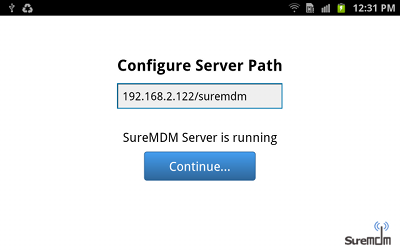 Verifies Server Accessibility Server Accessibility Screen