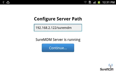 Verifies Server Accessibility Server Accessibility Screen