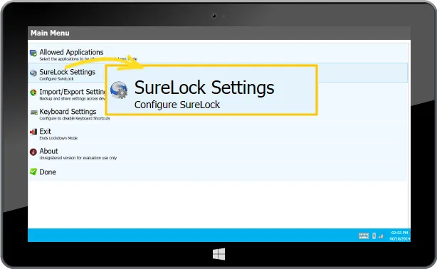 surelock_settings surelock_settings