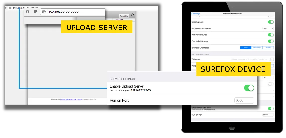 SureFox Upload Server SureFox Upload Server