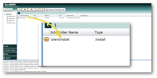 suremdm_choose_silent_install_job