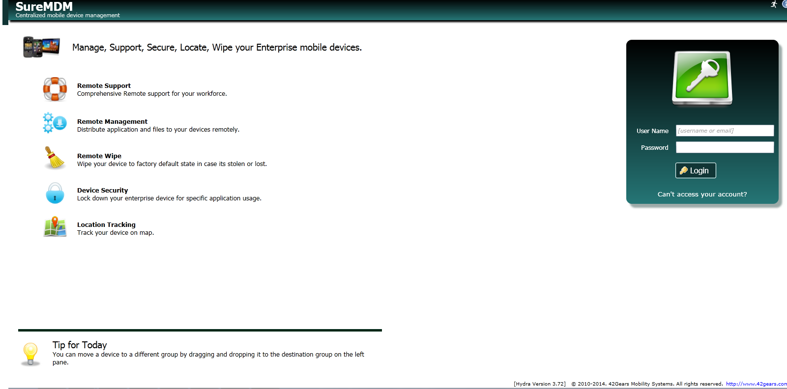 suremdm_login suremdm_login