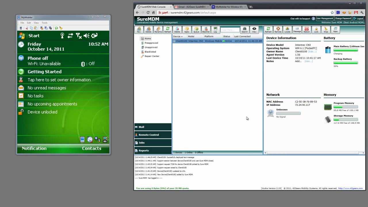 Reboot device remotely