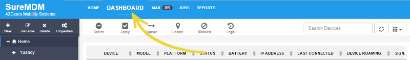 dashboard-suremdm-web-console