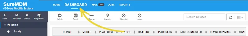 dashboard-suremdm-web-console