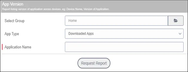 Request_App_Version_Report