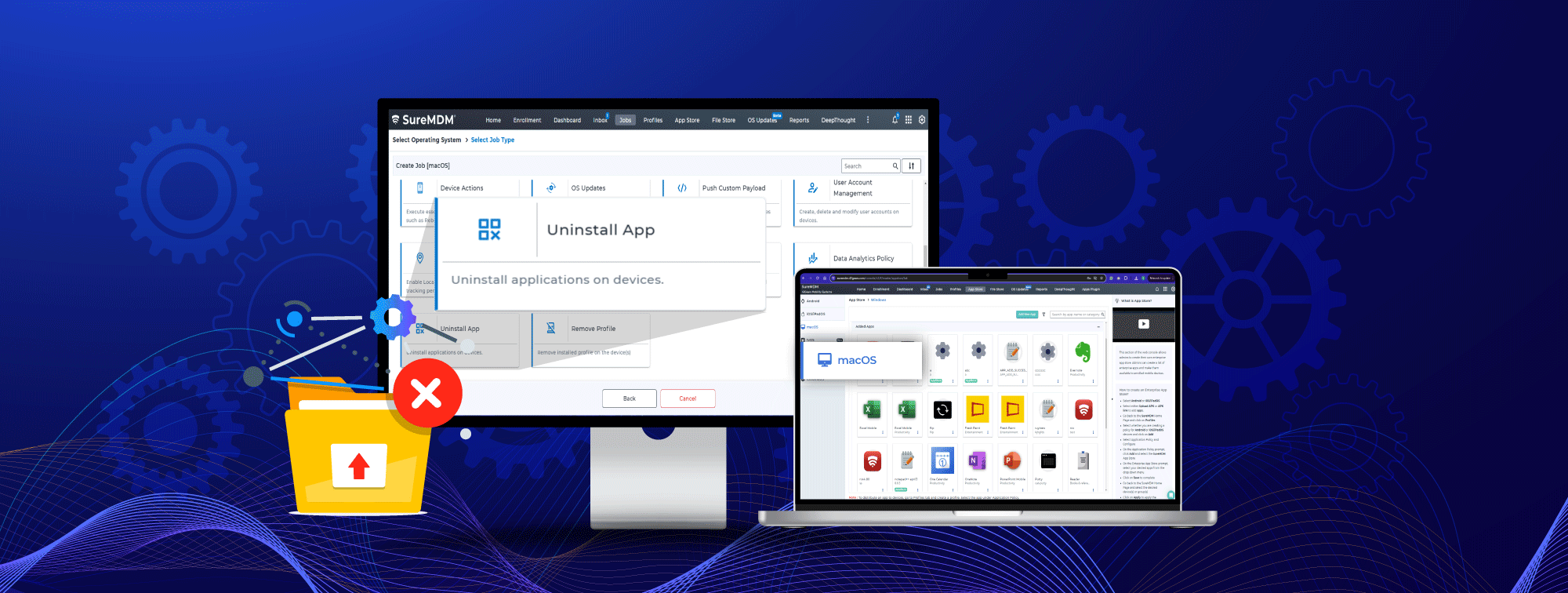 Remove apps on mac devices by SureMDM