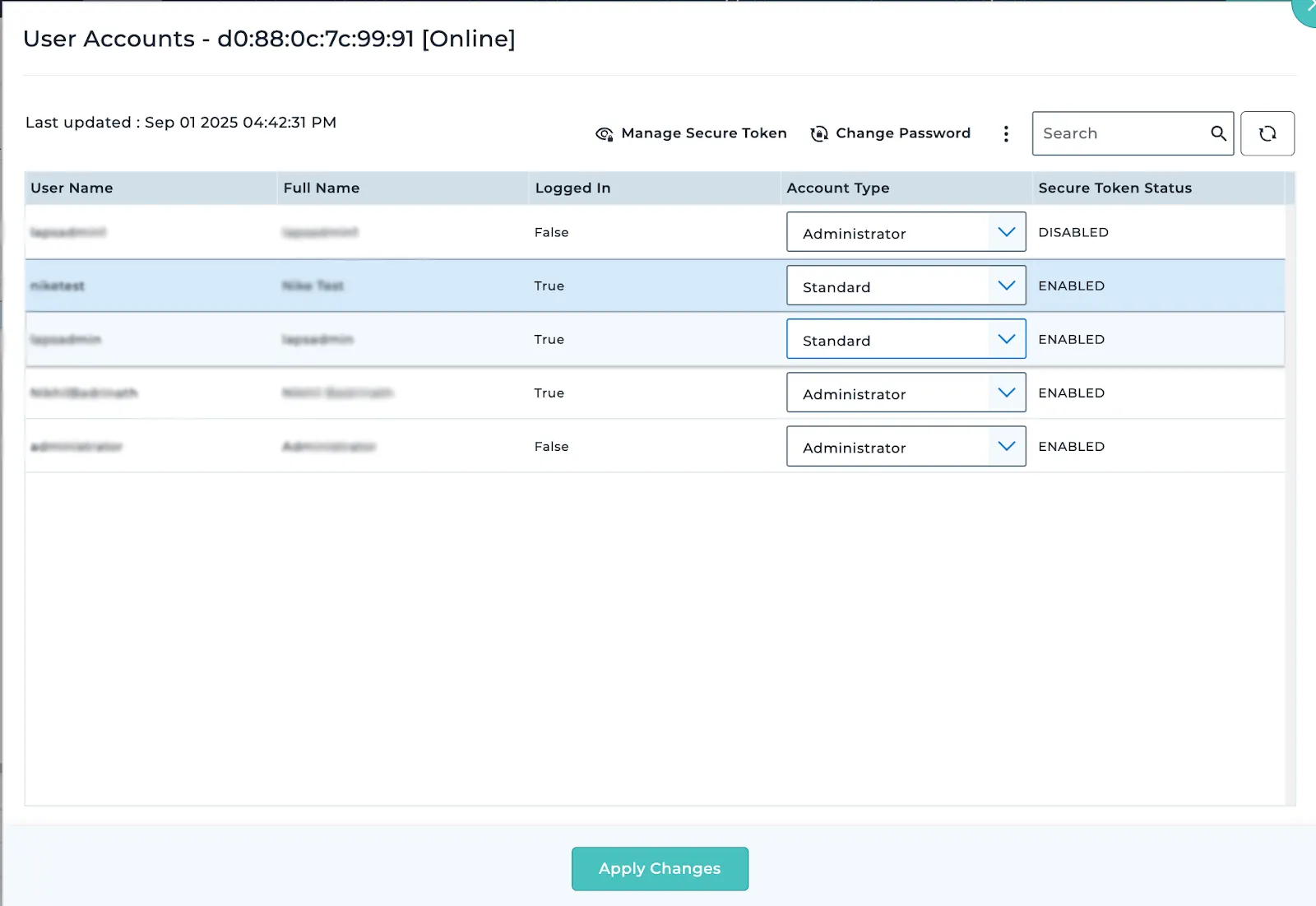 User Account Management via Dynamic Job (macOS)