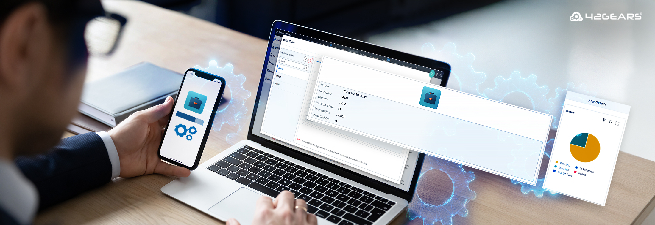 Mobile application management with MDM