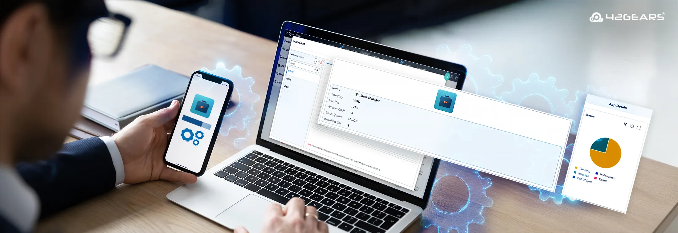 Mobile application management with MDM