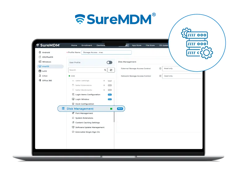 Disk-Management-Controls