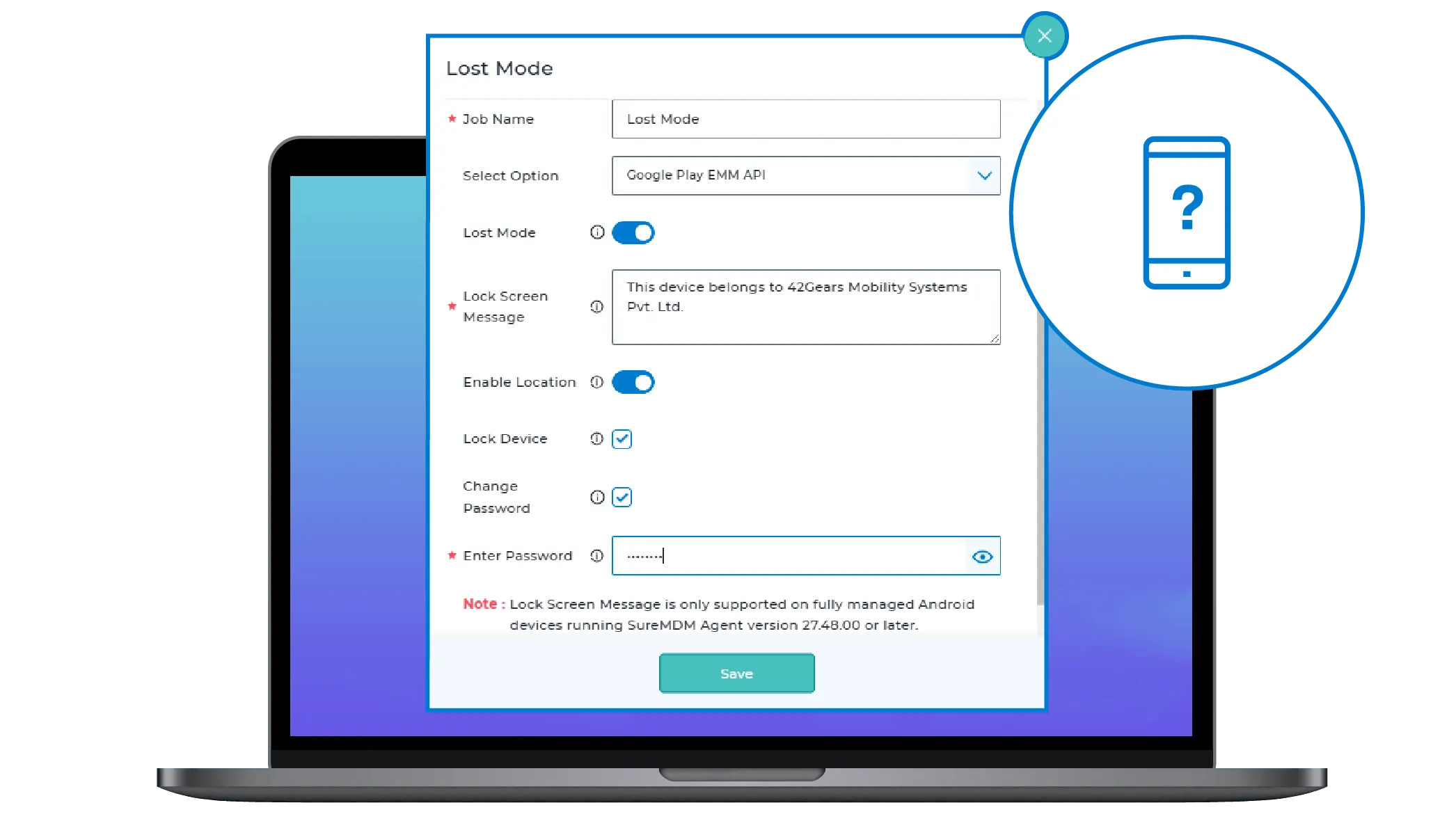 Lock, locate, and display a contact message on lost or stolen devices using Lost Mode