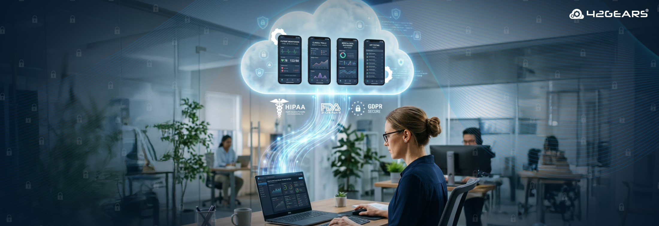 healthcare app testing using AstroFarm private device farm for HIPAA-compliant clinical trial applications