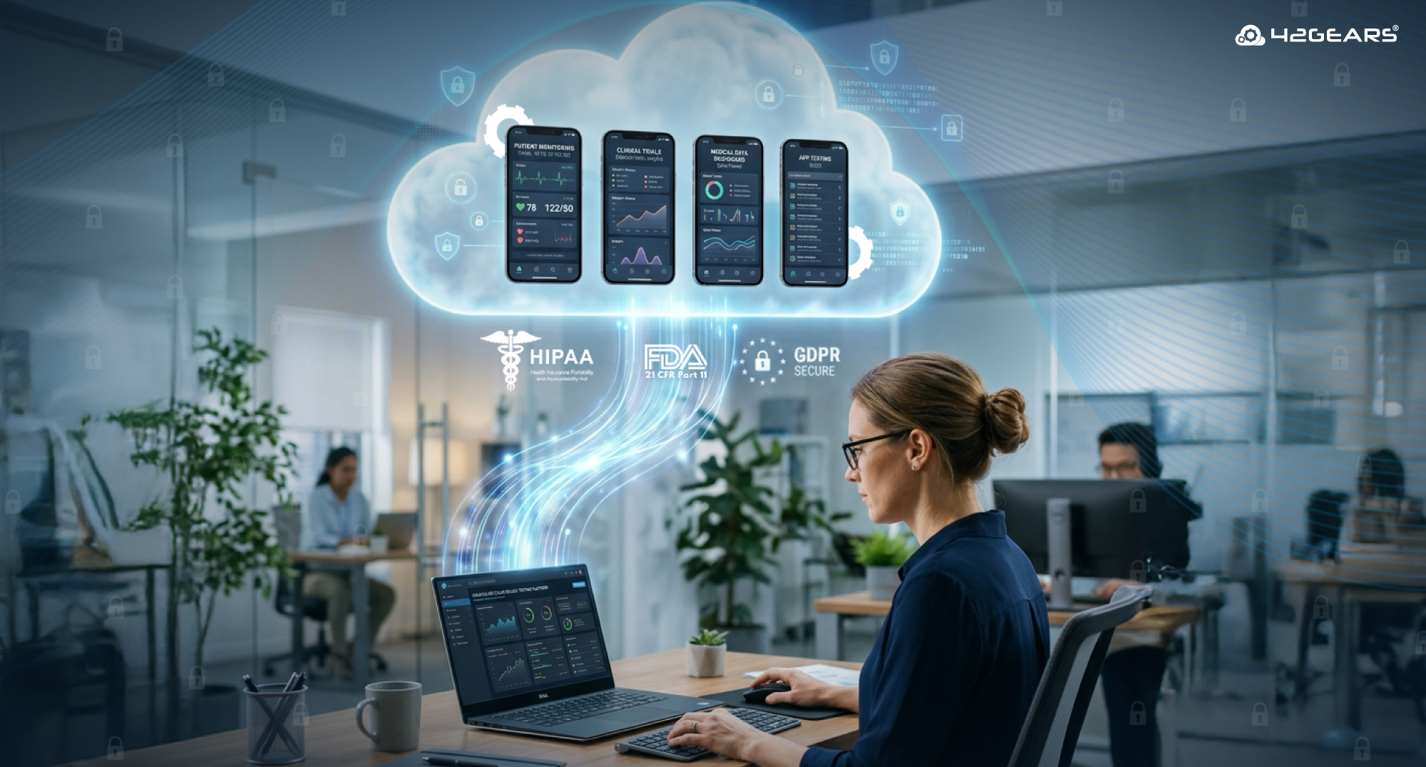 healthcare app testing using AstroFarm private device farm for HIPAA-compliant clinical trial applications