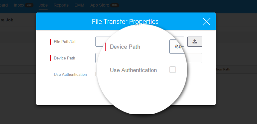 suremdm-file-transfer-user-authentication