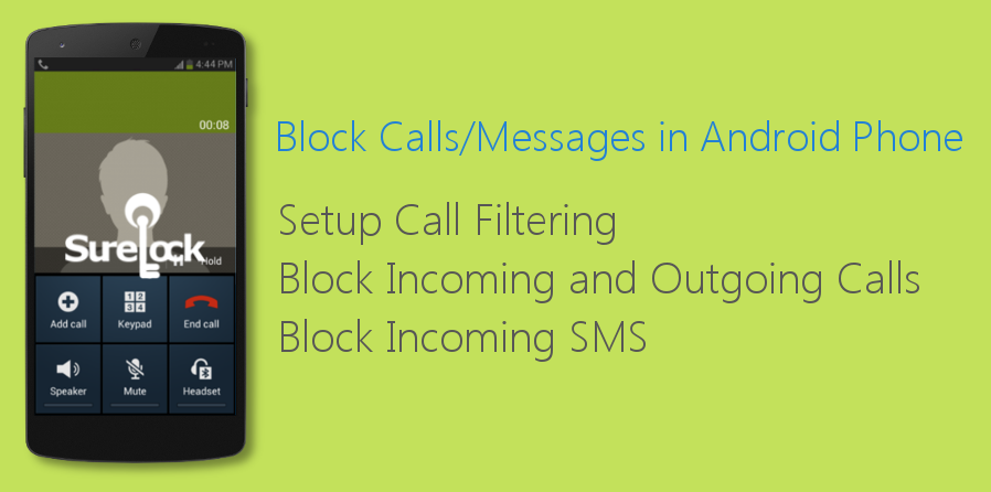 Block and Outgoing Call on Android Phone Surelock