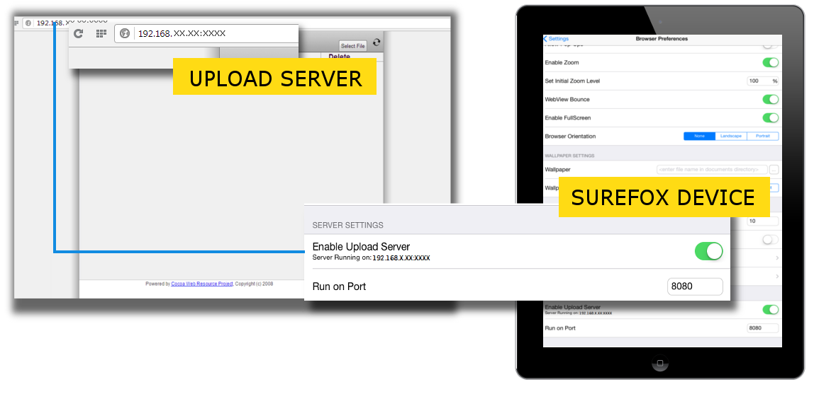 SureFox Upload Server