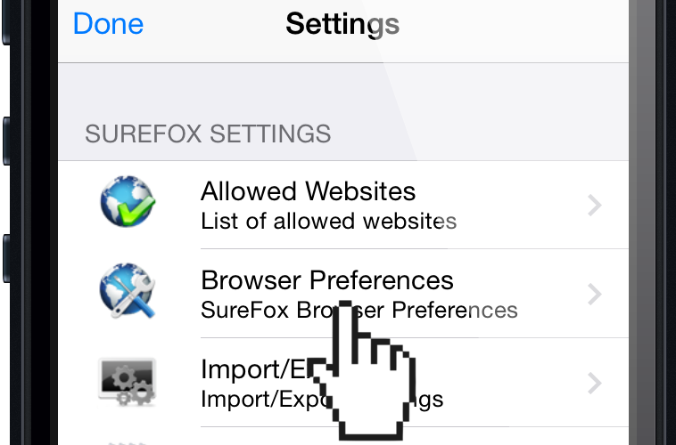 surefox_browser_preferences