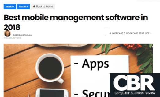 CBR - Best mobile management software in 2018