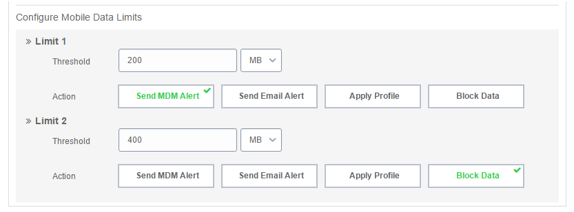 Limit data usage on iPhones and iPads using an MDM Solution