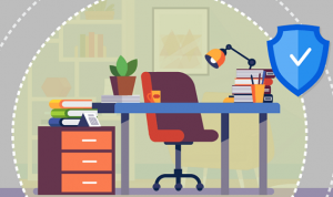 home office vector image