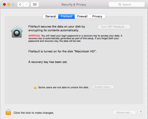 FileVault Encryption for a secure macOS
