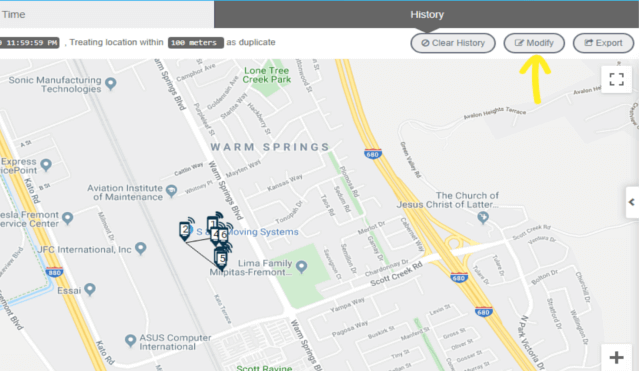 Export Location Tracking Data using SureMDM_modify