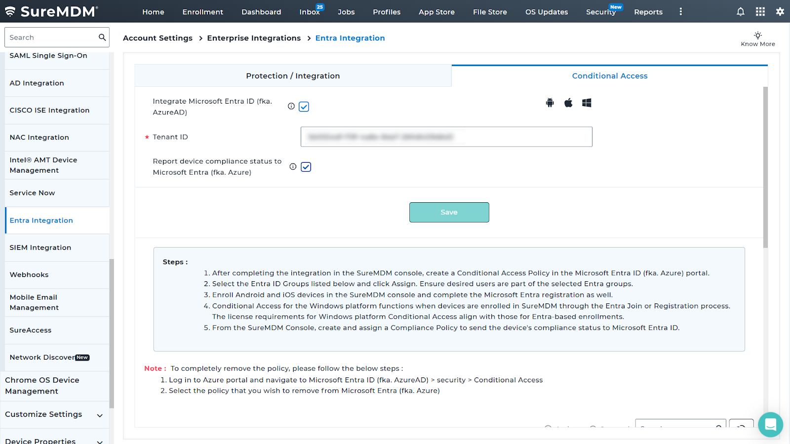 Conditional Policies for Microsoft 365 Apps on SureMDM