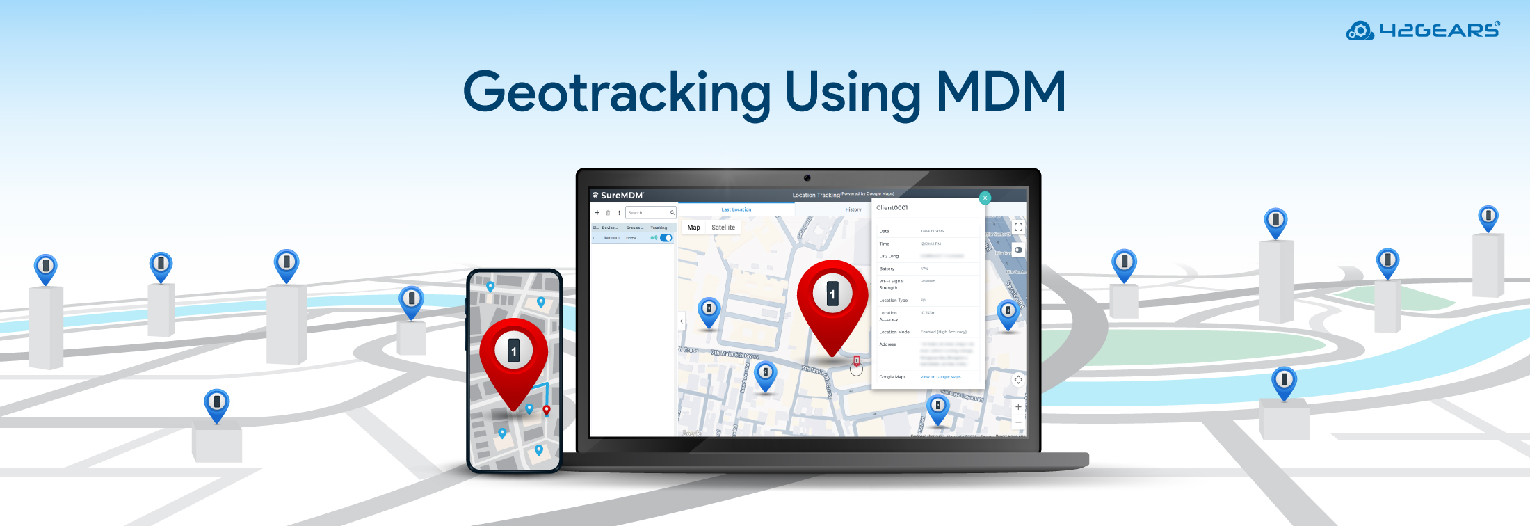 Geotracking using MDM