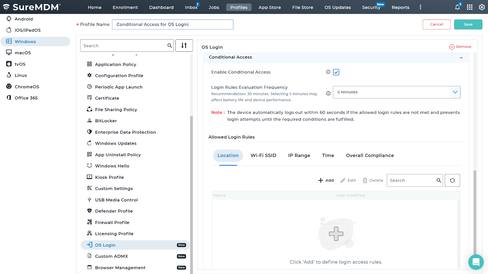 Conditional Access for OS Login Using Identity and Access Management