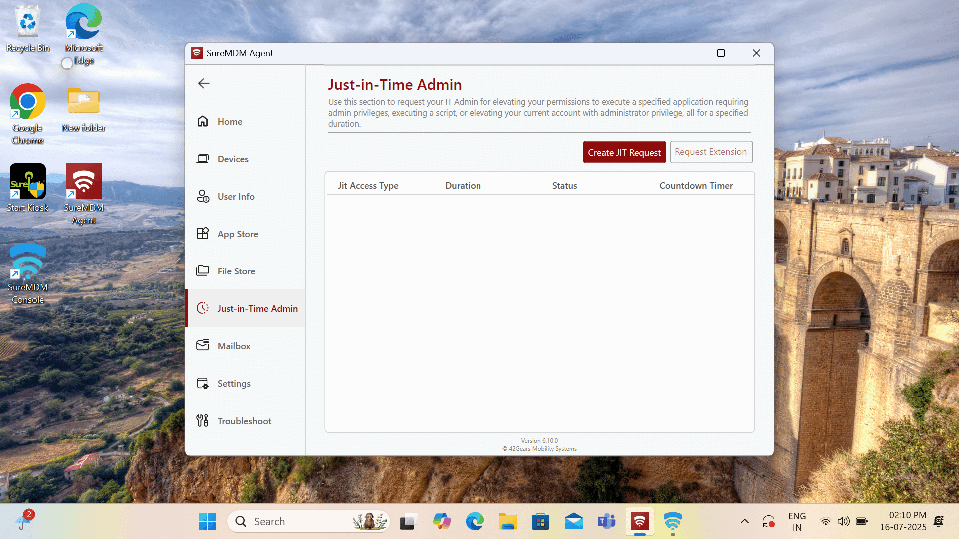 JIT Admin Access (Windows) JIT Admin Request