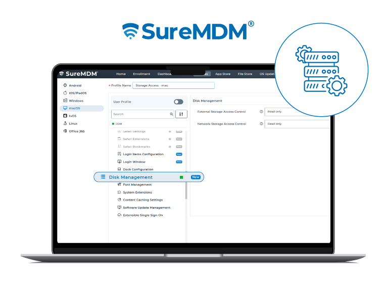 Disk-Management-Controls